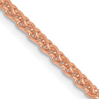 14K Rose Gold 30" Diamond-Cut Spiga Chain with Lobster Clasp by 0
