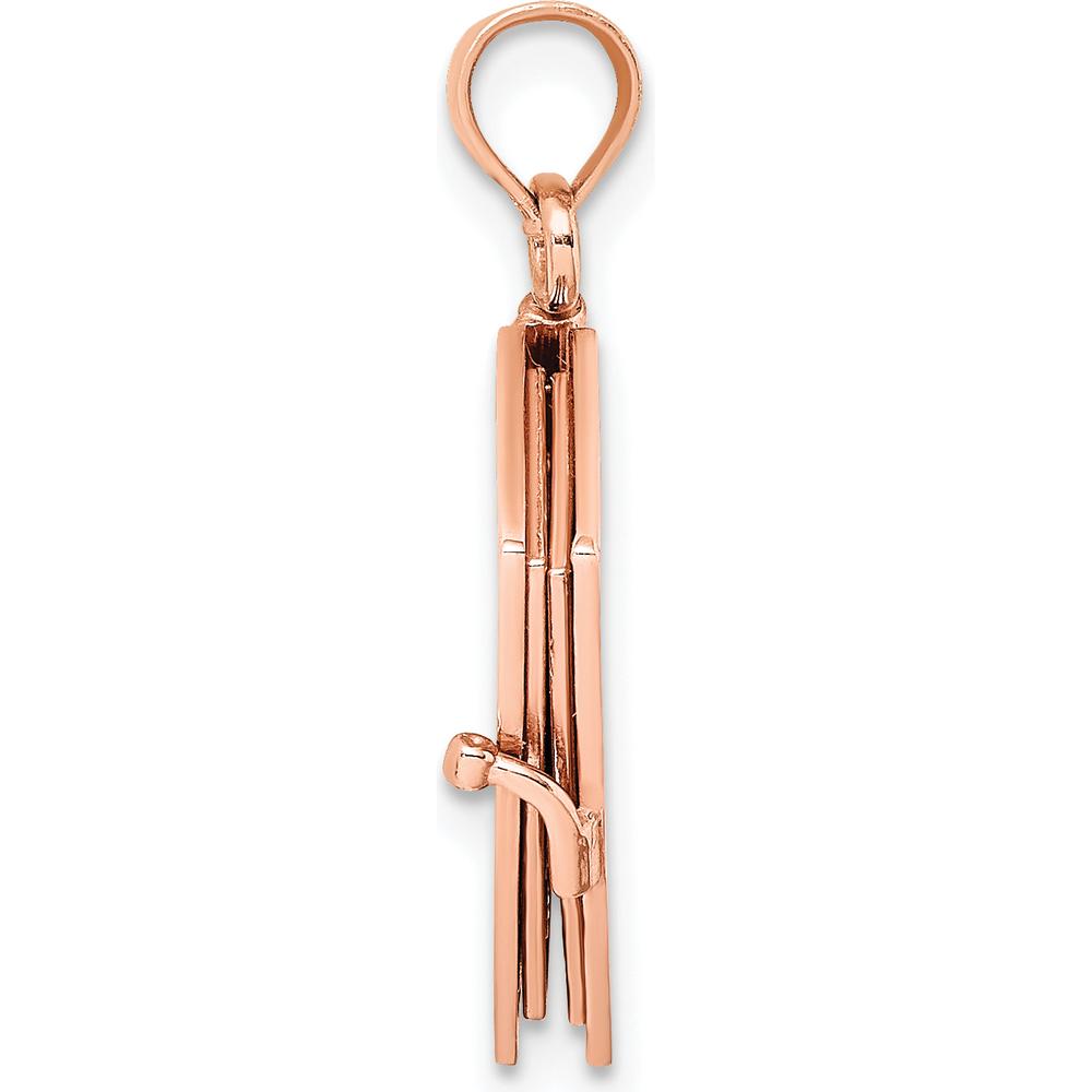 14K Rose Gold 3D HOLY BIBLE Pendant with Lord's Prayer and Moveable Pages by Oro Pregiato