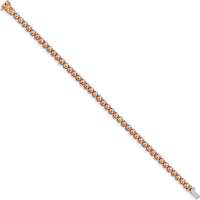 14K Rose Gold 7" Tennis Bracelet with 44 Round Diamonds - 2.00 Carats Total Diamond Weight by Monteluci Fine Jewelry