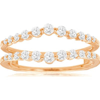 14K Rose Gold Diamond Insert Ring with 0.50 Carats Total Diamond Weight