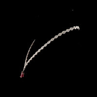 14K Rose Gold Lariat Necklace with 4.92 Carat Pear Shape Red Ruby and 27.18 Carat Marquise Cut Lab Gemstones - 32.63 Total Carat Weight - Covaloro Fine Jewelry