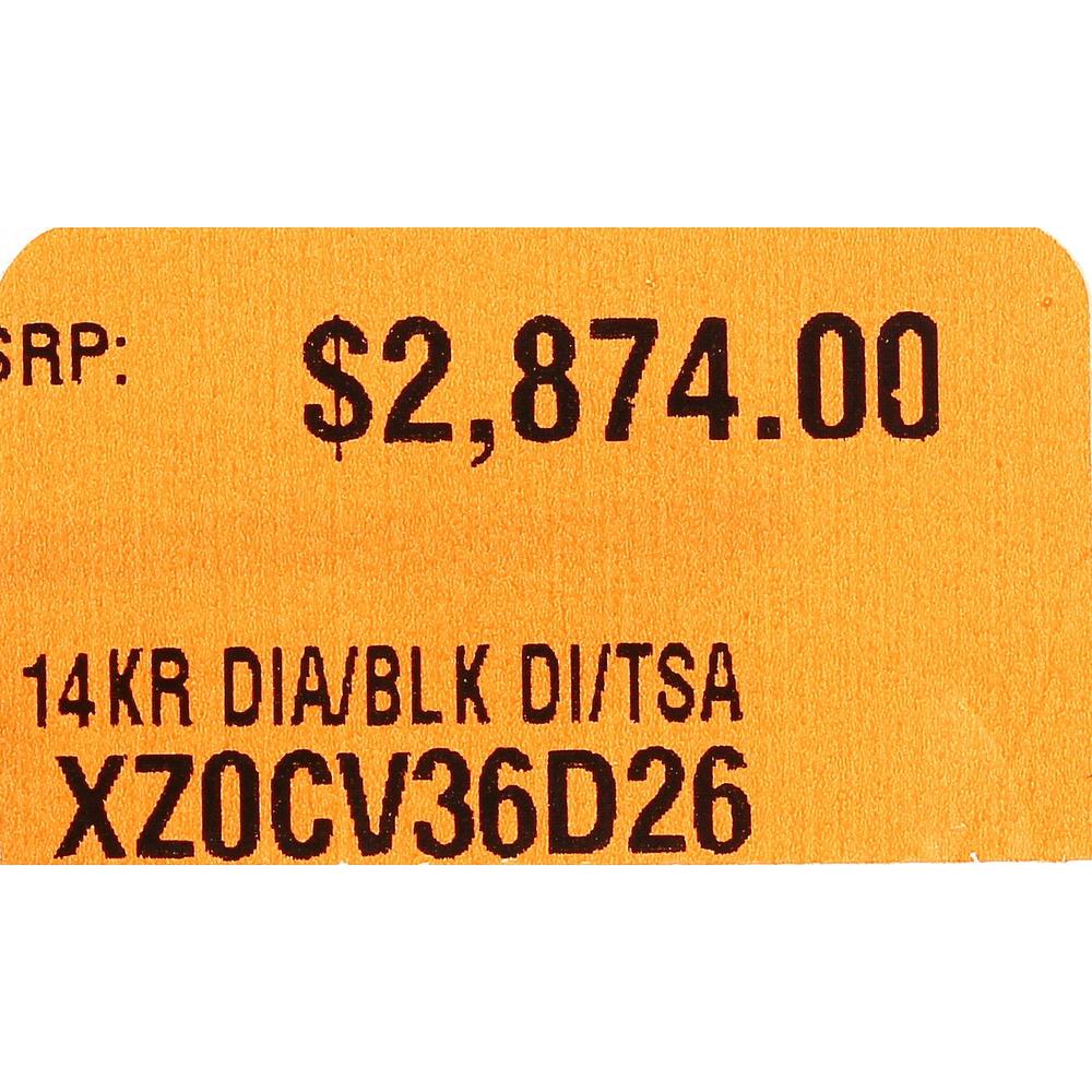 14K Rose Gold Panther Motif Necklace with Pavé White & Black Diamonds and Tsavorite Accents - 0.31 Carat Total Gem Weight