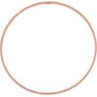 14K Rose Gold Polished 1.5mm Slip-on Round Bangle Bracelet - 8in by Oro Pregiato