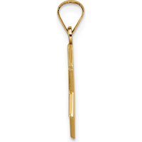 14K Rose Gold Polished Solid Star of David Pendant - 21.5mm Length by Oro Pregiato