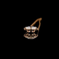 14K Rose Gold Round Brilliant Cut Lab Diamond Solitaire Pendant - 1.02 Carat Total Weight - Covaloro Fine Jewelry