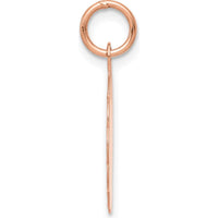 14K Rose Gold Satin and Polished Saint Christopher Medal with Scalloped Edge - 22.75mm by Oro Pregiato