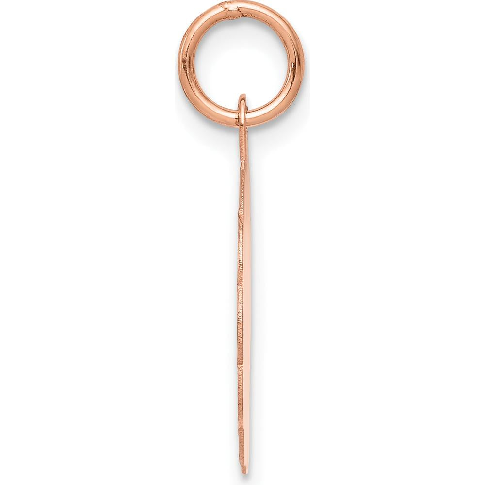 14K Rose Gold Satin and Polished Saint Christopher Medal with Scalloped Edge - 22.75mm by Oro Pregiato
