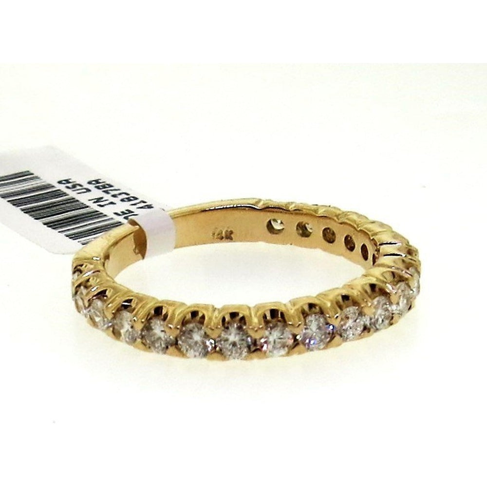14K Rose Gold Shared Prong Set Round Diamond Wedding Band - 0.52 Carat Total Diamond Weight by Auriventus