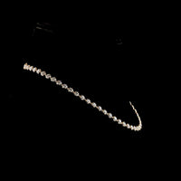 14K Rose Gold Station Necklace with 55 Round Bezel-Prong Set Lab Diamonds - 8.24 Carat Total Weight, E-F Color VS Clarity - Covaloro Fine Jewelry