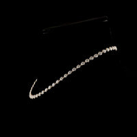 14K Rose Gold Station Necklace with 55 Round Bezel-Prong Set Lab Diamonds - 8.24 Carat Total Weight, E-F Color VS Clarity - Covaloro Fine Jewelry