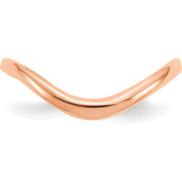 14K Rose Gold Wave Fashion Thumb Ring - 3mm Band Width by Oro Pregiato