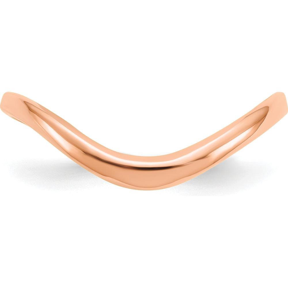 14K Rose Gold Wave Fashion Thumb Ring - 3mm Band Width by Oro Pregiato