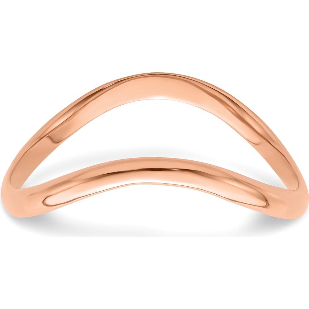 14K Rose Gold Wave Fashion Thumb Ring - 3mm Band Width by Oro Pregiato