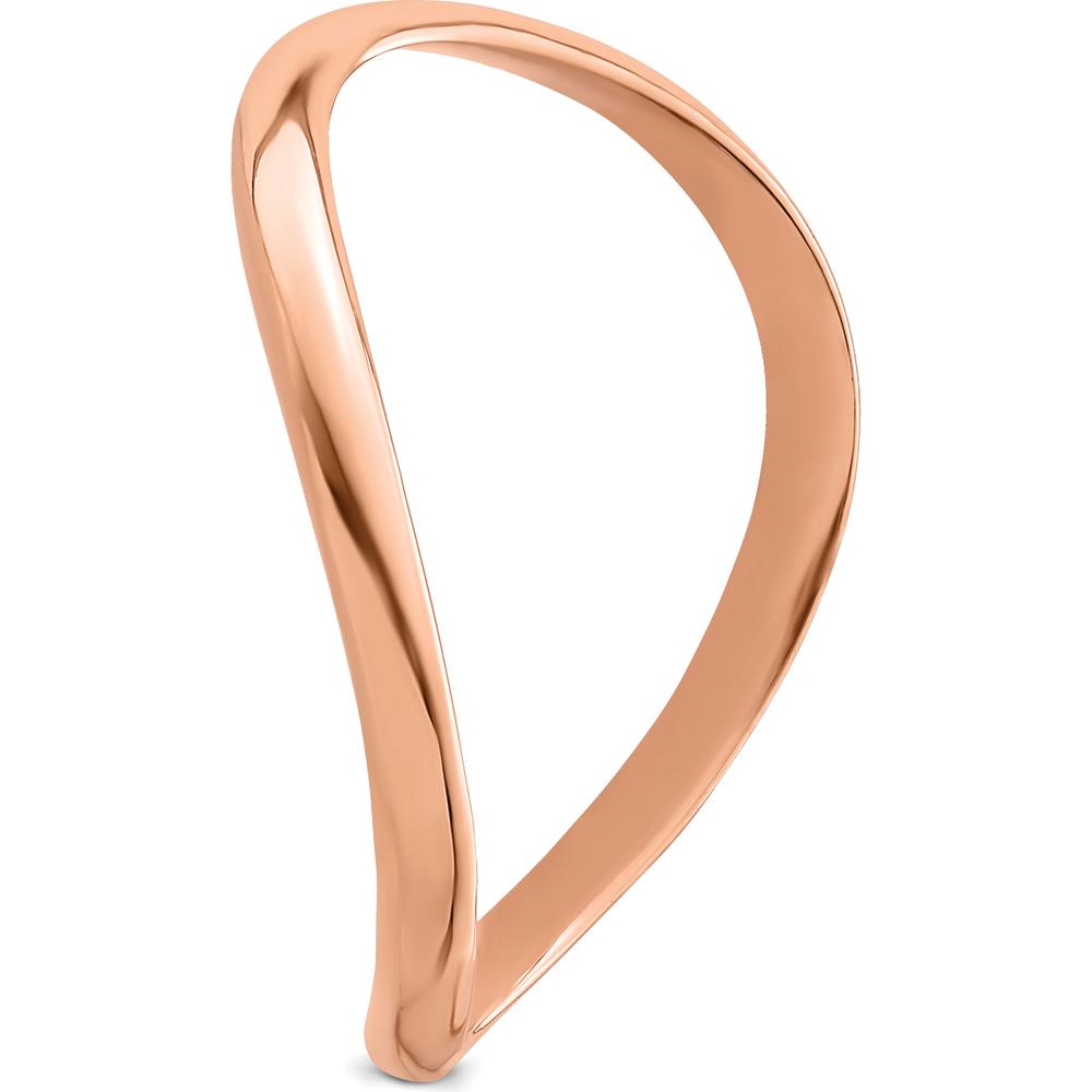 14K Rose Gold Wave Fashion Thumb Ring - 3mm Band Width by Oro Pregiato
