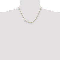 14K Tri-Color Gold 18" Pavé Valentino Chain - 2.0mm Width by Oro Pregiato