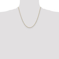 14K Tri-color Gold 20" Pavé Valentino Chain by Oro Pregiato