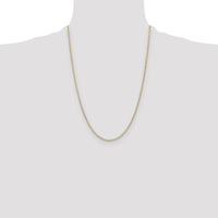 14K Tri-Color Gold Pavé Valentino Chain Necklace - 24 Inches by Oro Pregiato