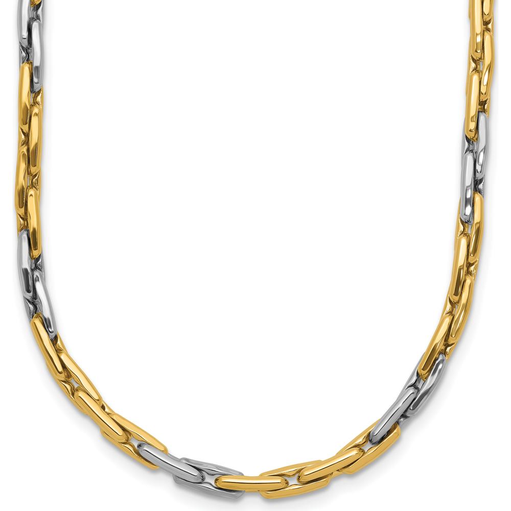 14K Two-Tone 18" Fancy Link Necklace with Polished Finish by 0