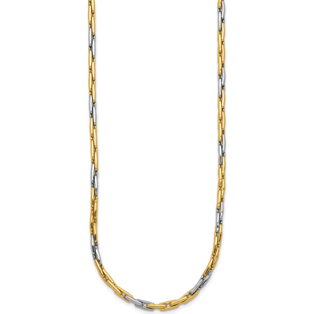 14K Two-Tone 18" Fancy Link Necklace with Polished Finish by 0