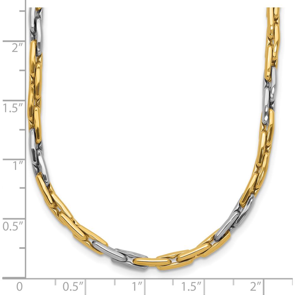 14K Two-Tone 18" Fancy Link Necklace with Polished Finish by 0