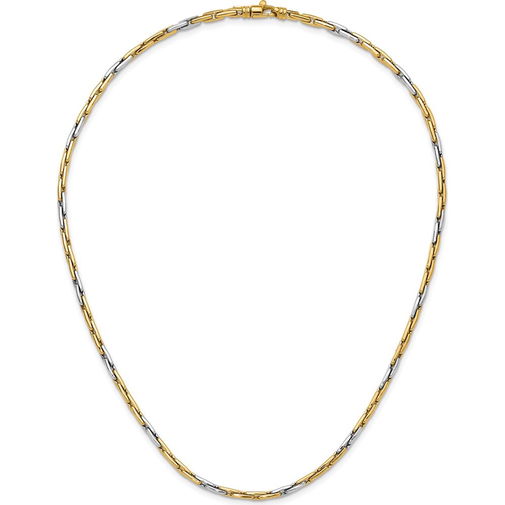 14K Two-Tone 18" Fancy Link Necklace with Polished Finish by 0
