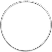 14K Two-Tone 4mm Reversible Omega Necklace - 18" Polished Finish by 0
