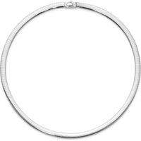 14K Two-Tone 6mm Reversible Omega Necklace with Polished Finish - 18" Chain Length by 0