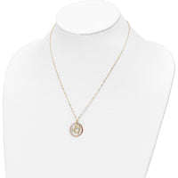 14K Two-Tone Diamond-Cut Heart Pendant Necklace with Fancy Chain by 0