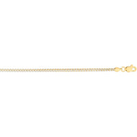 14K Two-Tone Gold 24" 2.3mm Round Pave Franco Chain Necklace by Orozza Fine Jewelry