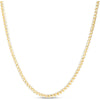 14K Two-Tone Gold 4mm Round Pave Franco Chain with Lobster Clasp - 8" by Orozza Fine Jewelry