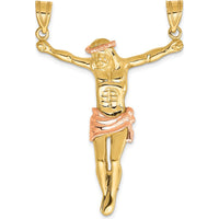 14K Two-Tone Gold Corpus Pendant - 51mm Length by Oro Pregiato