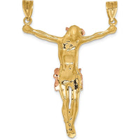 14K Two-Tone Gold Corpus Pendant - 51mm Length by Oro Pregiato