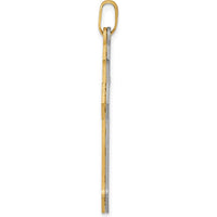 14K Two-Tone Gold Cross Pendant - Elegant and Meaningful Faith Jewelry by Oro Pregiato