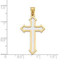 14K Two-Tone Gold Cross Pendant - Elegant and Meaningful Faith Jewelry by Oro Pregiato