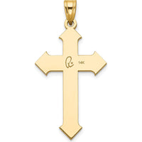 14K Two-Tone Gold Cross Pendant - Elegant and Meaningful Faith Jewelry by Oro Pregiato