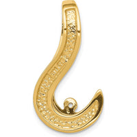 14K Two-Tone Gold Fancy Slide Pendant Mounting for 8mm Regular/10mm Fancy Omega - Customizable Design by Oro Pregiato