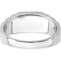14K Two-Tone Gold Men's Ring with 2 Carat Lab-Created Ruby and 0.06 Carat Round Diamonds by 0