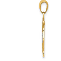 14K Two-Tone Gold Saint Florian Medal Pendant with Satin and Polished Finish by Oro Pregiato