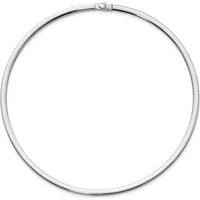 14K Two-Tone Reversible 16" Omega Necklace with Polished Finish by 0