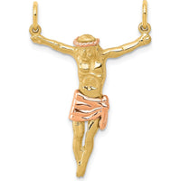 14K Two-Tone Rose Gold Corpus Pendant - 34mm x 23mm by Oro Pregiato