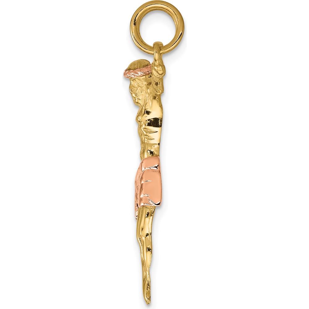 14K Two-Tone Rose Gold Corpus Pendant - 34mm x 23mm by Oro Pregiato