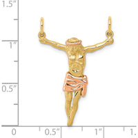 14K Two-Tone Rose Gold Corpus Pendant - 34mm x 23mm by Oro Pregiato