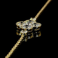 14K Two Tone Special Bracelet with 3.09 Carat Total Weight Round Brilliant Cut Lab Diamonds (E-F Color, VS Clarity) - Prong Set - Covaloro Fine Jewelry