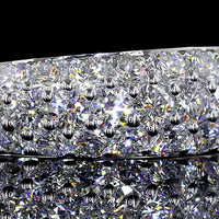 14K Two-Tone Special Eternity Band with Multi-Row Prong Set Round Lab Diamonds - 1.09 Carats Total Diamond Weight - Covaloro Fine Jewelry