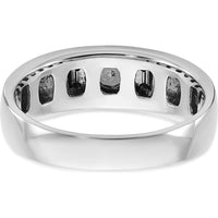 14K Two-Tone White/Rose Gold Men's Diamond Ring - 0.25 Carats Round Faceted Diamond by IBGoodman