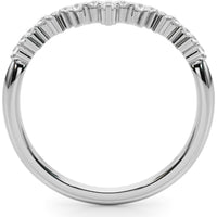 14K White Gold 0.20 Carat Total Weight Lab Diamond Fashion Band Ring - Size 7 by Robinson's Jewelers