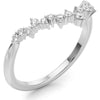 14K White Gold 0.20 Carat Total Weight Lab Diamond Fashion Band Ring - Size 7 by Robinson's Jewelers
