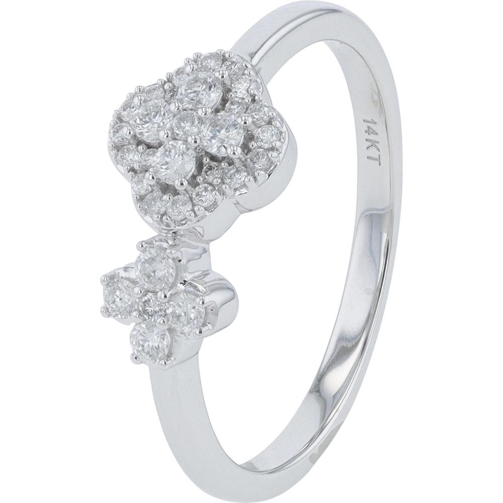 14K White Gold 0.25 Carat Diamond Band - Timeless Elegance