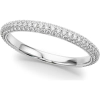 14K White Gold 0.50 Carat Lab Diamond Fashion Band - Size 7 by Robinson's Jewelers