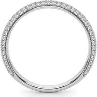14K White Gold 0.50 Carat Lab Diamond Fashion Band - Size 7 by Robinson's Jewelers